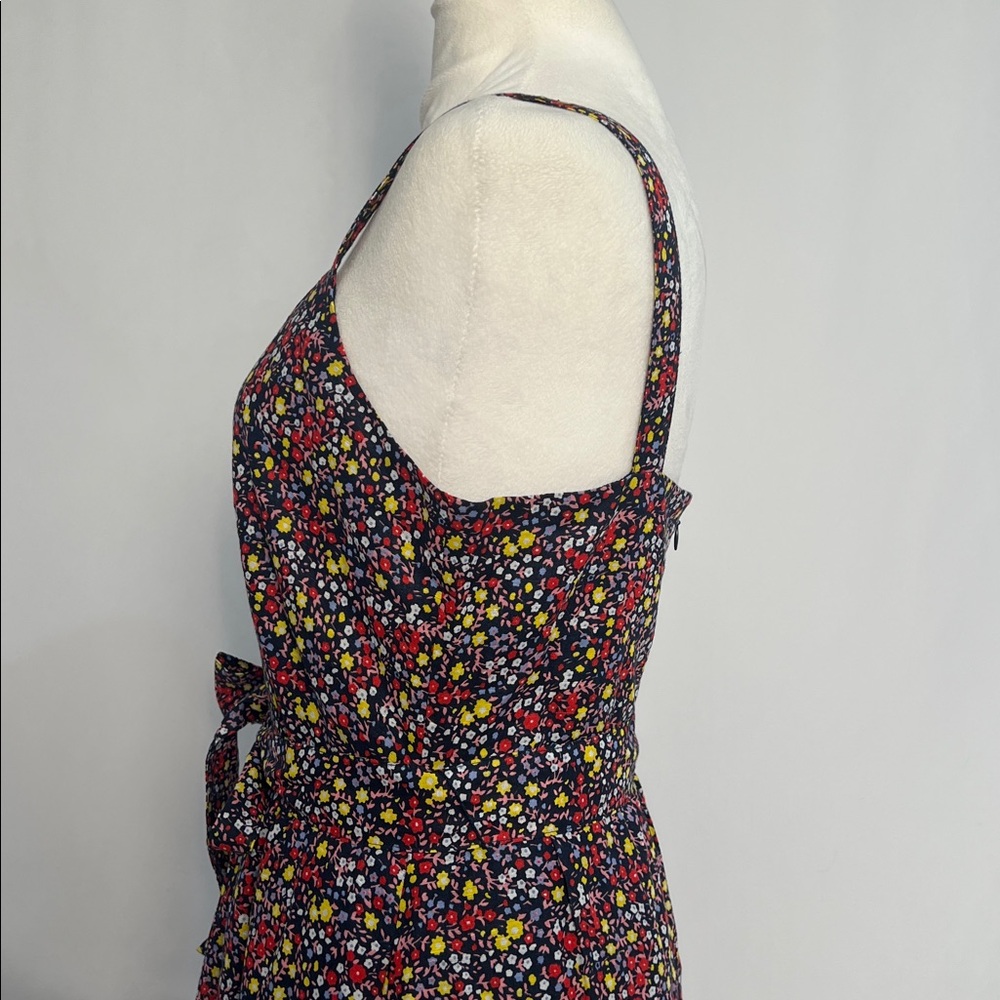 NWT / J.Crew Factory Printed tiered maxi dress in linen-cotton - Picture 6 of 10